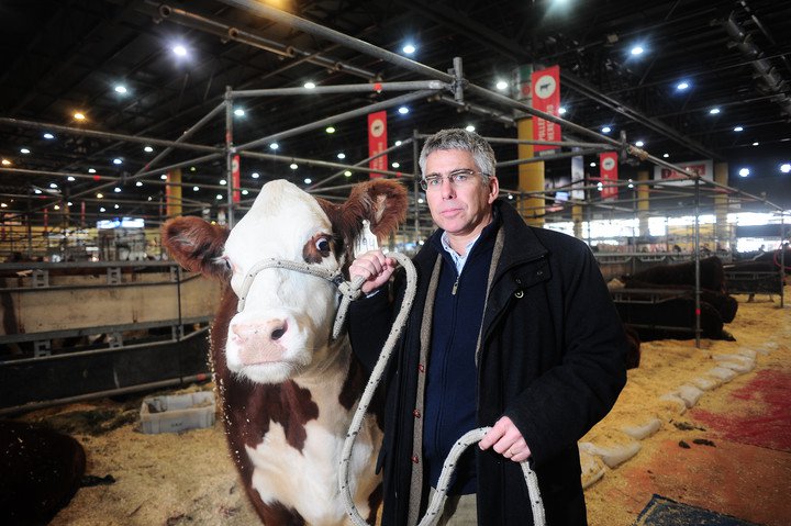 El presidente de la Asociación Argentina de Criadores de Hereford, Alejandro de La Tour. Foto German Garcia Adrasti