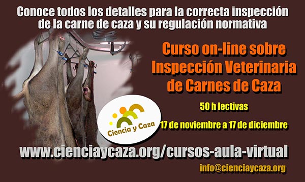 Curso on-line sobre Inspección Veterinaria y Comercialización de las Carnes de Caza